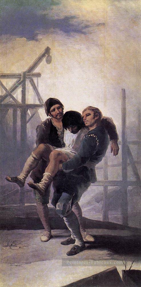 Le blessé Mason romantique moderne Francisco Goya Peintures à l'huile